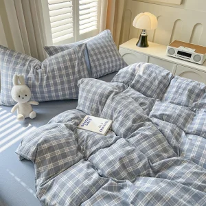 2026 New Lattice Duvet Cover Set